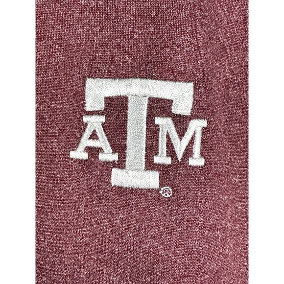 Texas A&M Aggies Columbia Fleece Full Zip Hoodie Jacket Maroon Womens Large NCAA - Picture 2 of 8